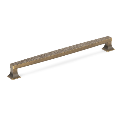 Armac Martin Harold Hammered Appliance Pull in 352mm / Satin Antique Satin Lacquered