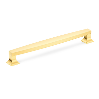Armac Martin Harold Plain Cabinet Handle in 96mm / Polished Brass Lacquered