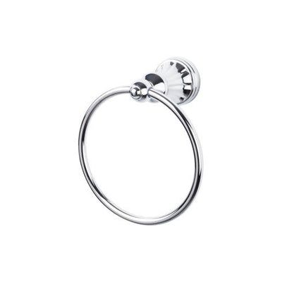 Top Knobs Hudson Bath Ring in Polished Chrome