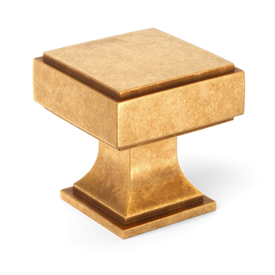 Armac Martin Jefferson Cabinet Knob in 25mm / Burnished Brass