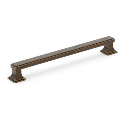 Armac Martin Jefferson Cabinet Handle in 96mm / Dark Aged Brass