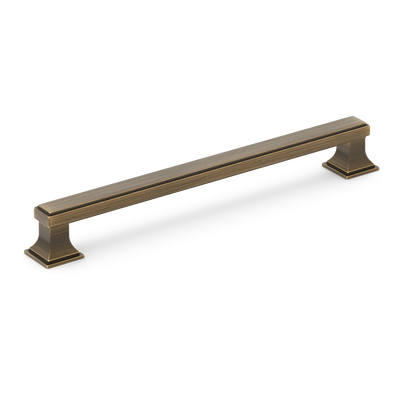 Armac Martin Jefferson Cabinet Handle in 96mm / Satin Antique Satin Lacquered