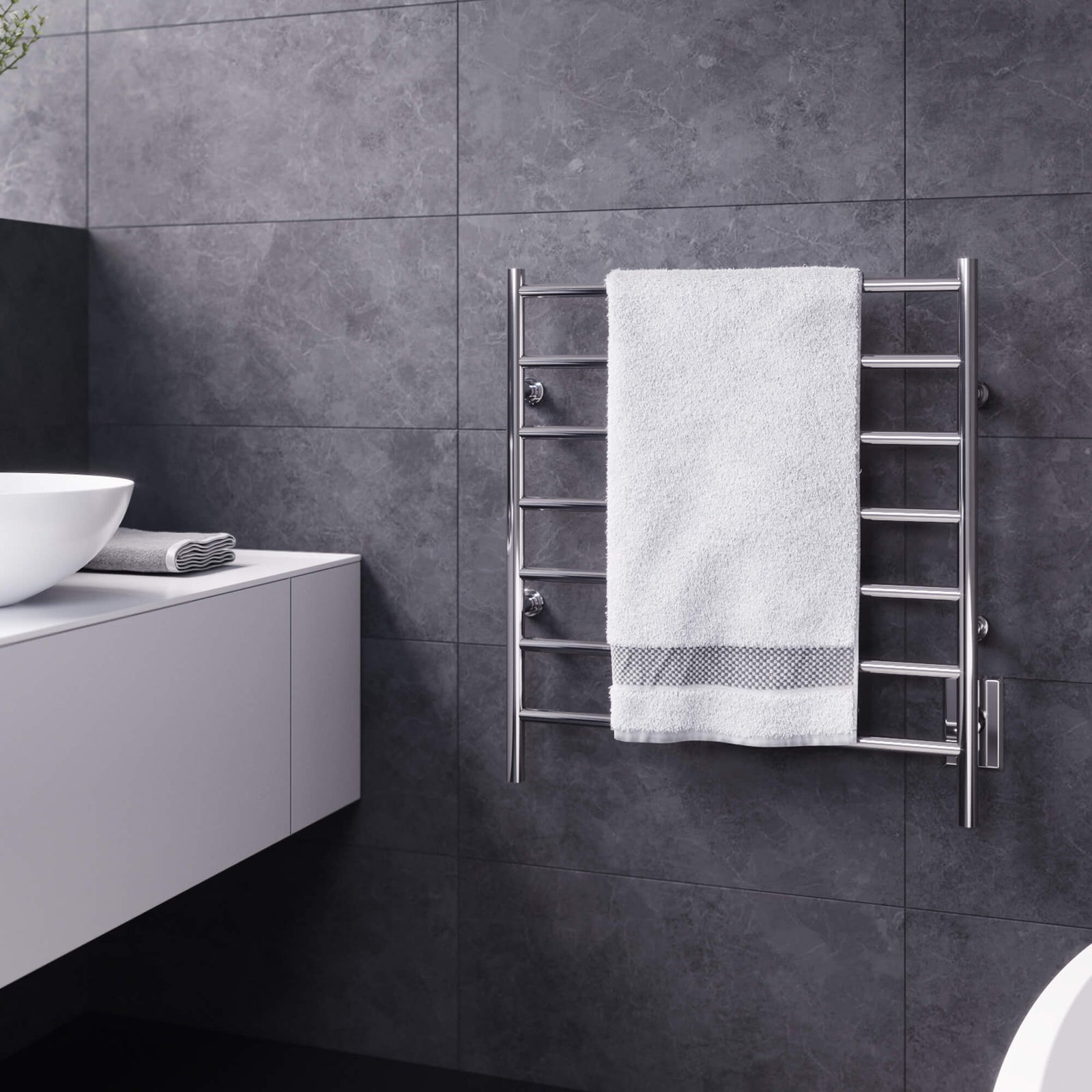 24"x27" Kontour Linear Electric Towel Warmer