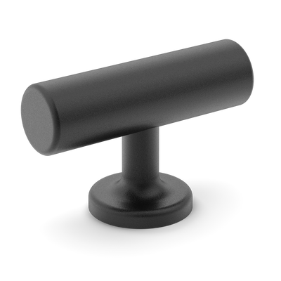 Armac Martin Kingsheath T-bar Handle in 55mm / Matt Black Lacquered