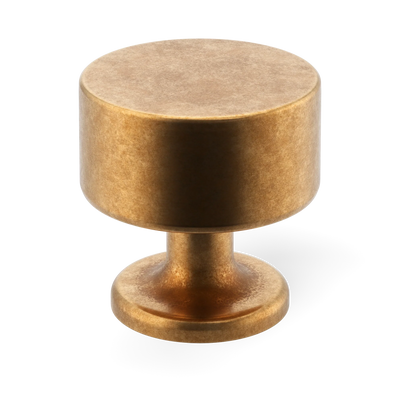 Armac Martin Kingsheath Cabinet Knob in 32mm / Burnished Brass