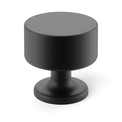 Armac Martin Kingsheath Cabinet Knob in 32mm / Matt Black Lacquered