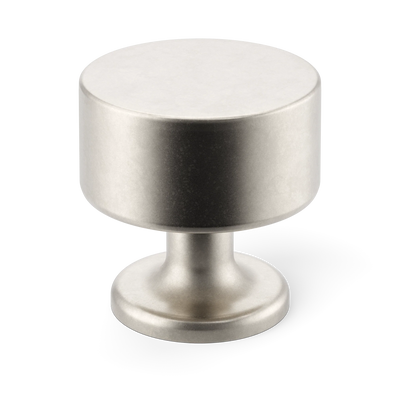 Armac Martin Kingsheath Cabinet Knob in 32mm / Barrelled Nickel Plate