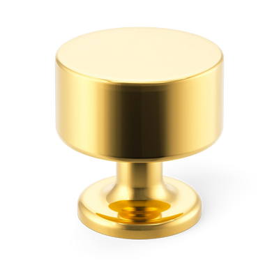 Armac Martin Kingsheath Cabinet Knob in 32mm / Polished Brass Lacquered