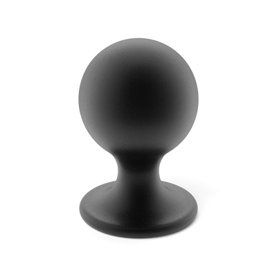 Armac Martin Latchford Cabinet Knob in 25mm / Matt Black Lacquered