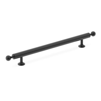 Armac Martin Latchford Cabinet Handle in 96mm / Matt Black Lacquered