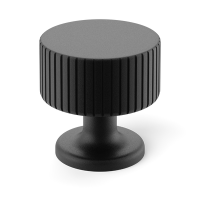 Armac Martin Leebank Cabinet Knob in 32mm / Matt Black Lacquered