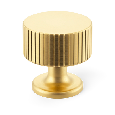 Armac Martin Leebank Cabinet Knob in 32mm / Satin Brass Satin Lacquered