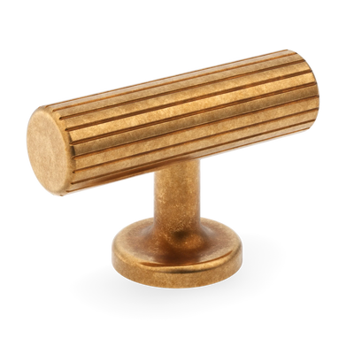 Armac Martin Leebank T-bar Handle in 55mm / Burnished Brass
