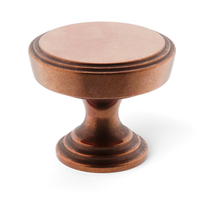 Armac Martin Lincoln Cabinet Knob in 25mm / Aged Copper