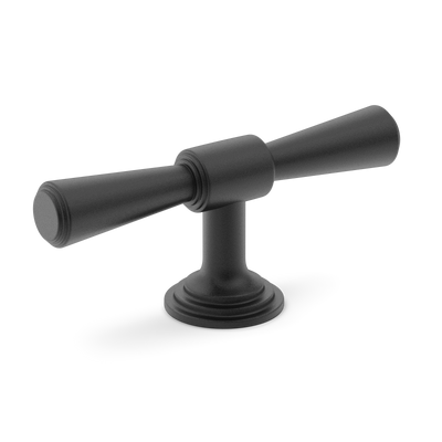 Armac Martin Lincoln T-bar Handle in 82mm / Matt Black Lacquered