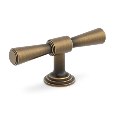 Armac Martin Lincoln T-bar Handle in 82mm / Satin Antique Satin Lacquered
