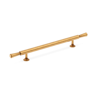 Armac Martin Lincoln Cabinet Handle in 96mm / Burnished Brass