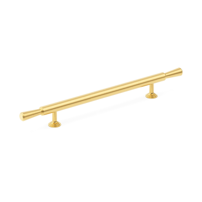 Armac Martin Lincoln Cabinet Handle in 96mm / Satin Brass Lacquered