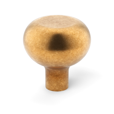 Armac Martin Loop Cabinet Knob in 19mm / Burnished Brass