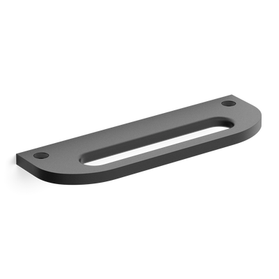 Armac Martin Loop Mortised Cabinet Pull Handle in 100mm / Matt Black Lacquered