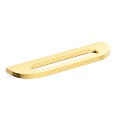 Armac Martin Loop Surface Mounted Cabinet Pull Handle in 100mm / Polished Brass Lacquered