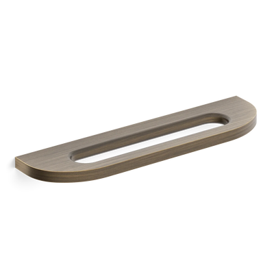 Armac Martin Loop Surface Mounted Cabinet Pull Handle in 100mm / Satin Antique Satin Lacquered