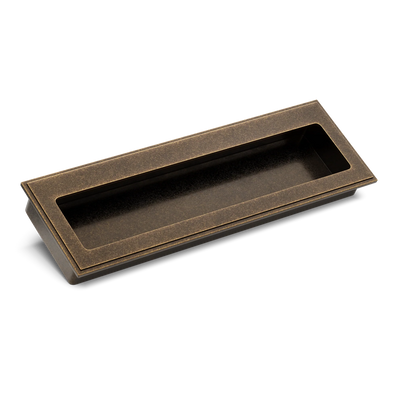 Armac Martin Lyndon Flush Pull in 100mm / Dark Aged Brass