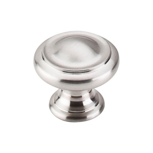 Top Knobs Dome Knob 1 1/8" in Brushed Satin Nickel