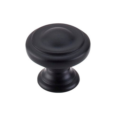 Top Knobs Dome Knob 1 1/8" in Flat Black