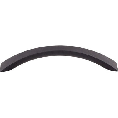 Top Knobs Crescent Flair Pull 5 1/16" c-c in Flat Black