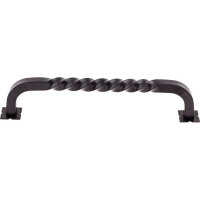 Top Knobs Normandy Twist Pull 7" c-c in Patina Black