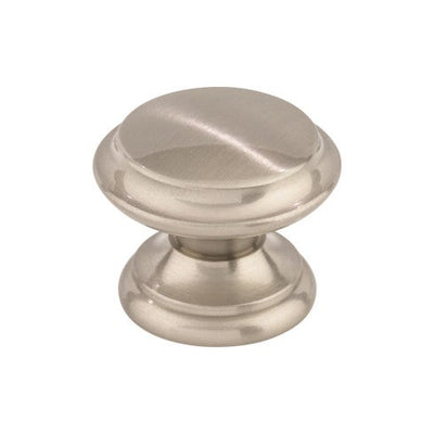 Top Knobs Flat Top Knob 1 3/8" in Brushed Satin Nickel
