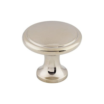 Top Knobs Ringed Knob 1 1/8" in Polished Nickel