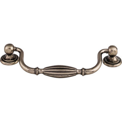 Top Knobs Tuscany Drop Pull 5 1/16" c-c in Pewter Antique