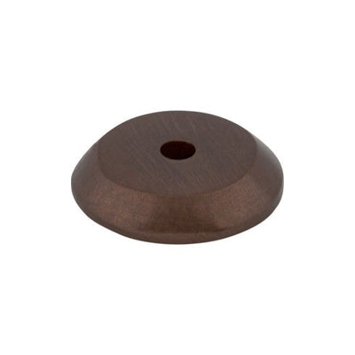 Top Knobs Aspen Round Backplate 7/8" in Mahogany Bronze