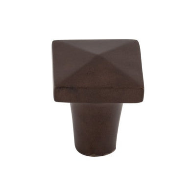Top Knobs Aspen Square Knob 7/8" in Mahogany Bronze