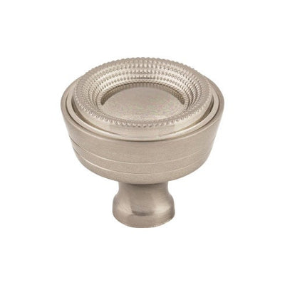 Top Knobs Beaded Knob 1 5/16" in Brushed Satin Nickel