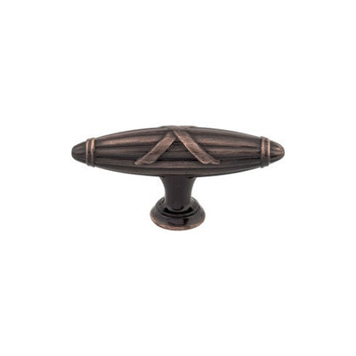 Top Knobs Ribbon & Reed T-Pull 2 3/4" in Tuscan Bronze