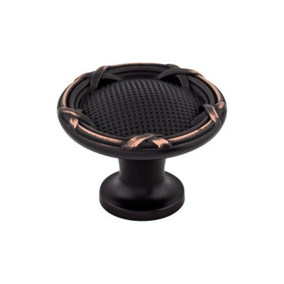 Top Knobs Ribbon & Reed Knob 1 1/4" in Tuscan Bronze