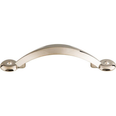 Top Knobs Angle Pull 3" c-c in Polished Nickel