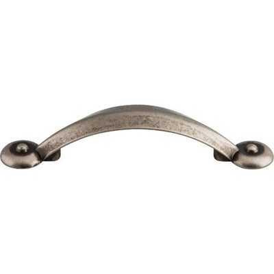 Top Knobs Angle Pull 3" c-c in Pewter Antique