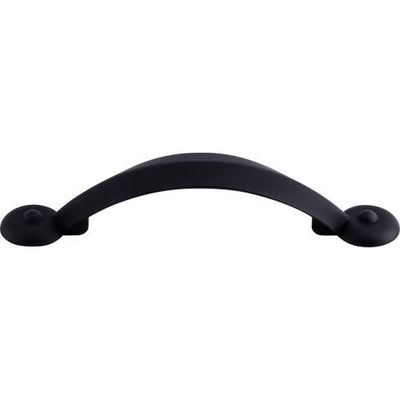 Top Knobs Angle Pull 3" c-c in Flat Black