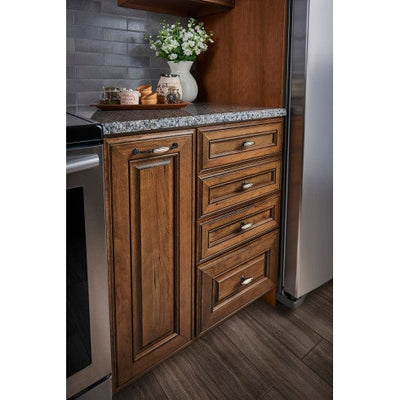 Top Knobs Tuscany D Pull 5 1/16" c-c in Brushed Satin Nickel
