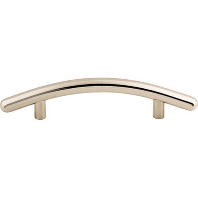 Top Knobs Curved Bar Pull 3 3/4" c-c in Polished Nickel