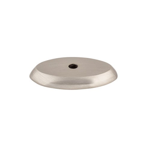 Top Knobs Aspen II, Oval Backplate 1 1/2" in Brushed Satin Nickel