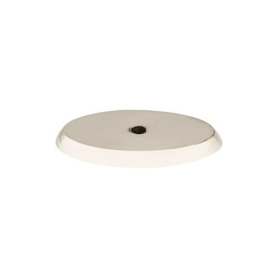 Top Knobs Aspen II, Oval Backplate 1 3/4" in Polished Nickel