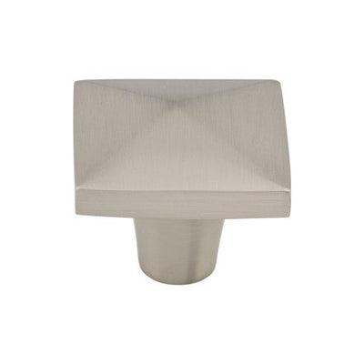 Top Knobs Aspen II Square Knob 1 1/2" in Brushed Satin Nickel