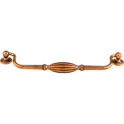 Top Knobs Tuscany Drop Pull 8 13/16" c-c in Old English Copper