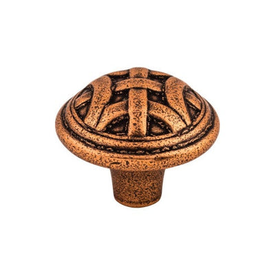 Top Knobs Celtic Large Knob 1 1/4" in Old English Copper