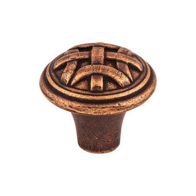 Top Knobs Celtic Small Knob 1" in Old English Copper